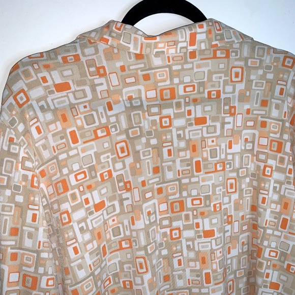 Retro, Mod, Patterned Button Up Shirt - Picture 8 of 8